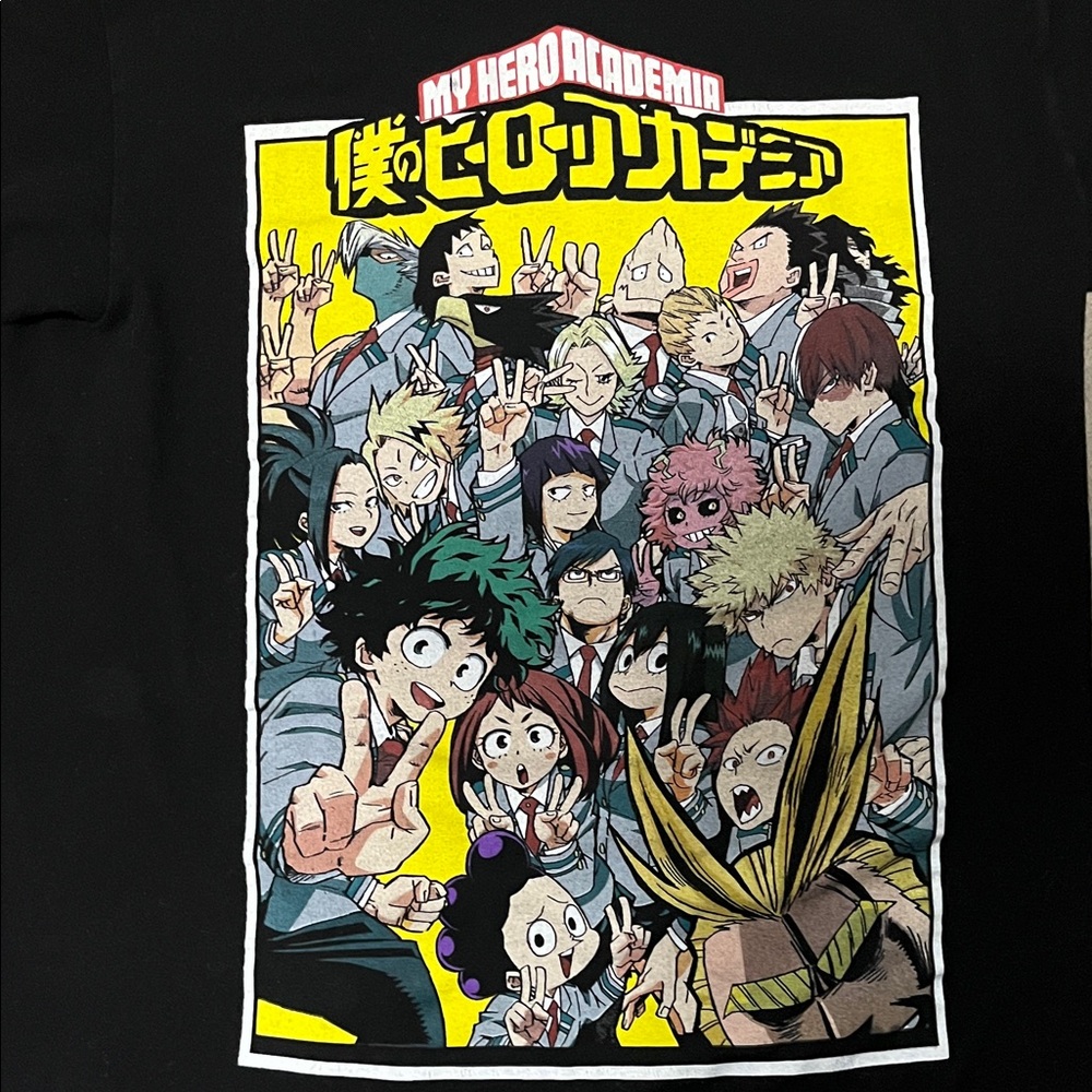 My Hero Academia Men's Graphic Tee - Black - Picture 1 of 4